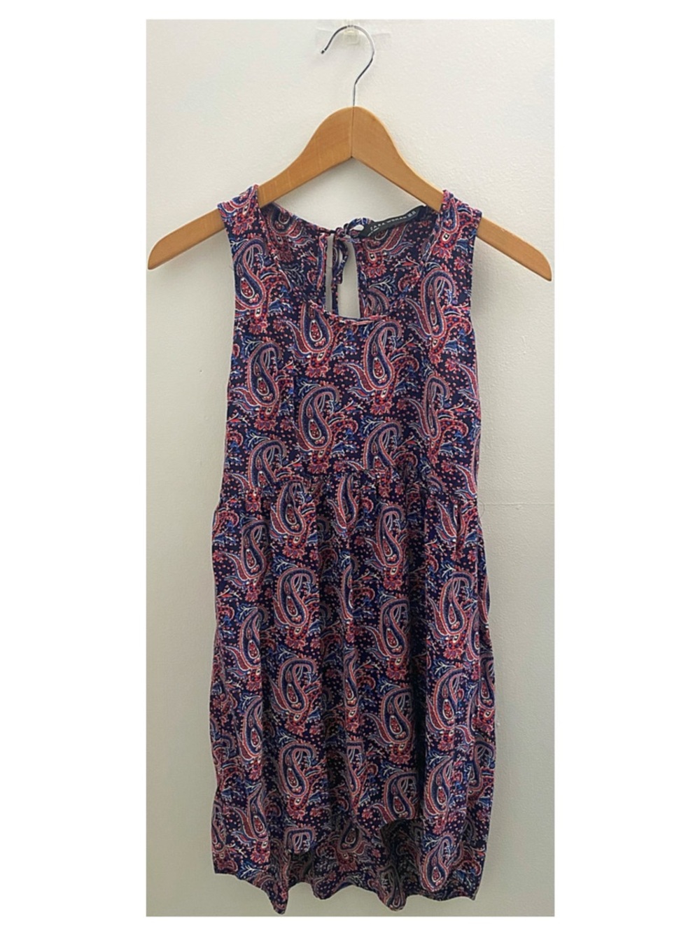 Zara Women Paisley High-Low Dress Size XS